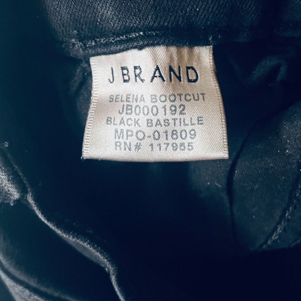 J Brand Size 24 Black Selena Mid-riseBootcut Jean - Picture 8 of 9